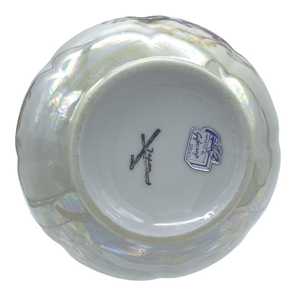 VINTAGE Japan Lusterware Portrait Of Courting Couple Pitcher and Bowl Gold Rim - Picture 7 of 15